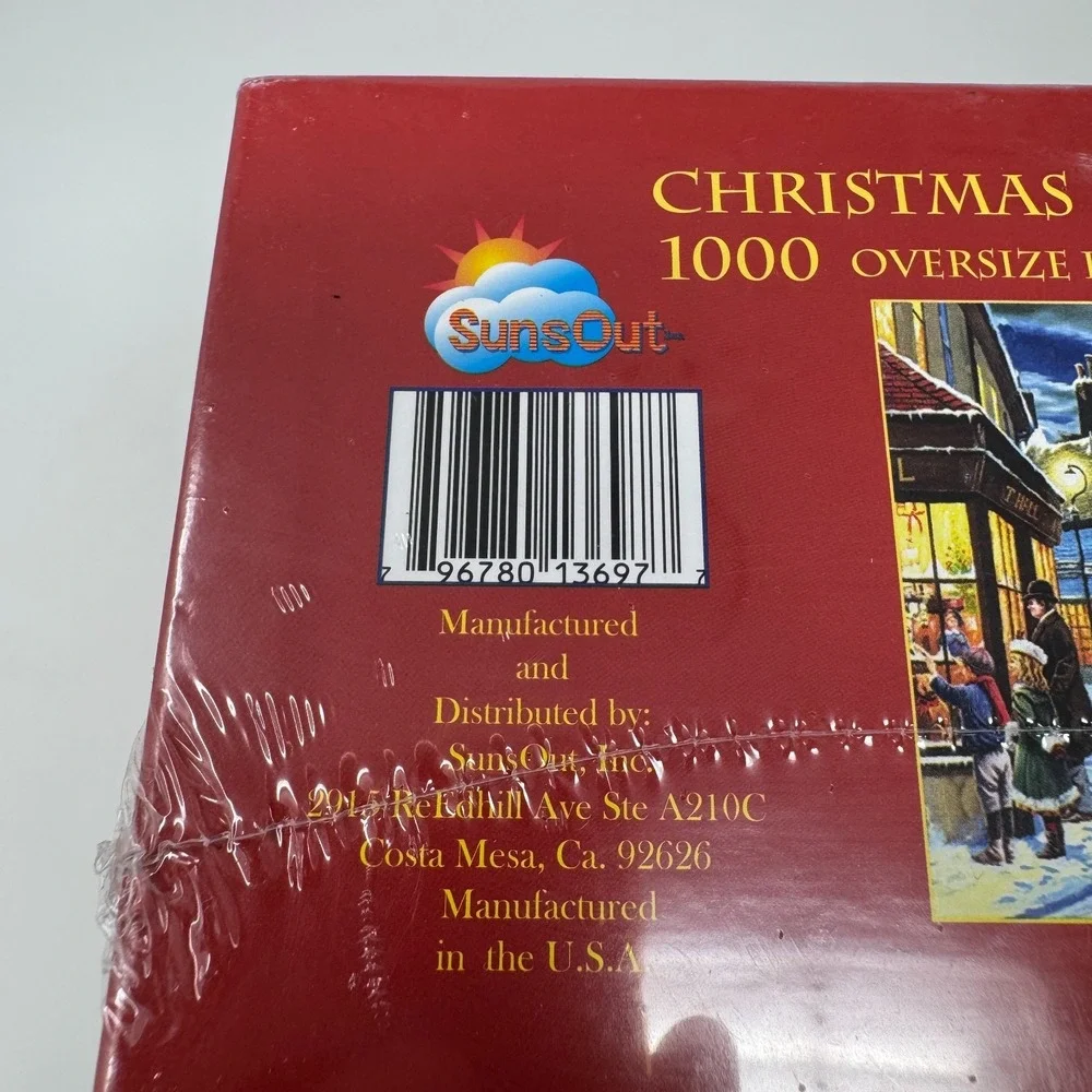 Jigsaw Puzzle 1000 Piece, Christmas Streets By Kevin Walsh,‎ NIB Sealed